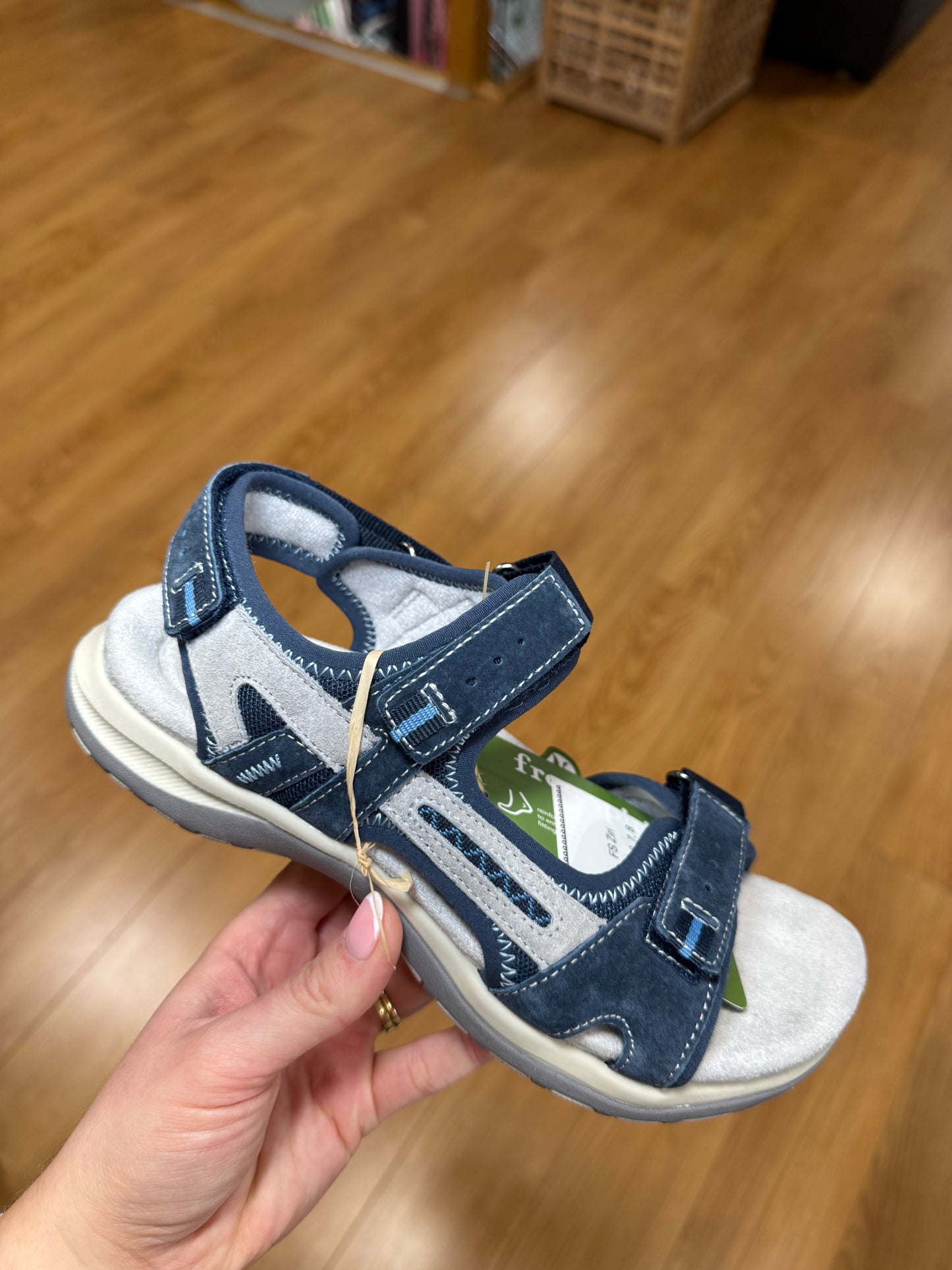 Free Spirit Ziri Navy Velcro Sandal