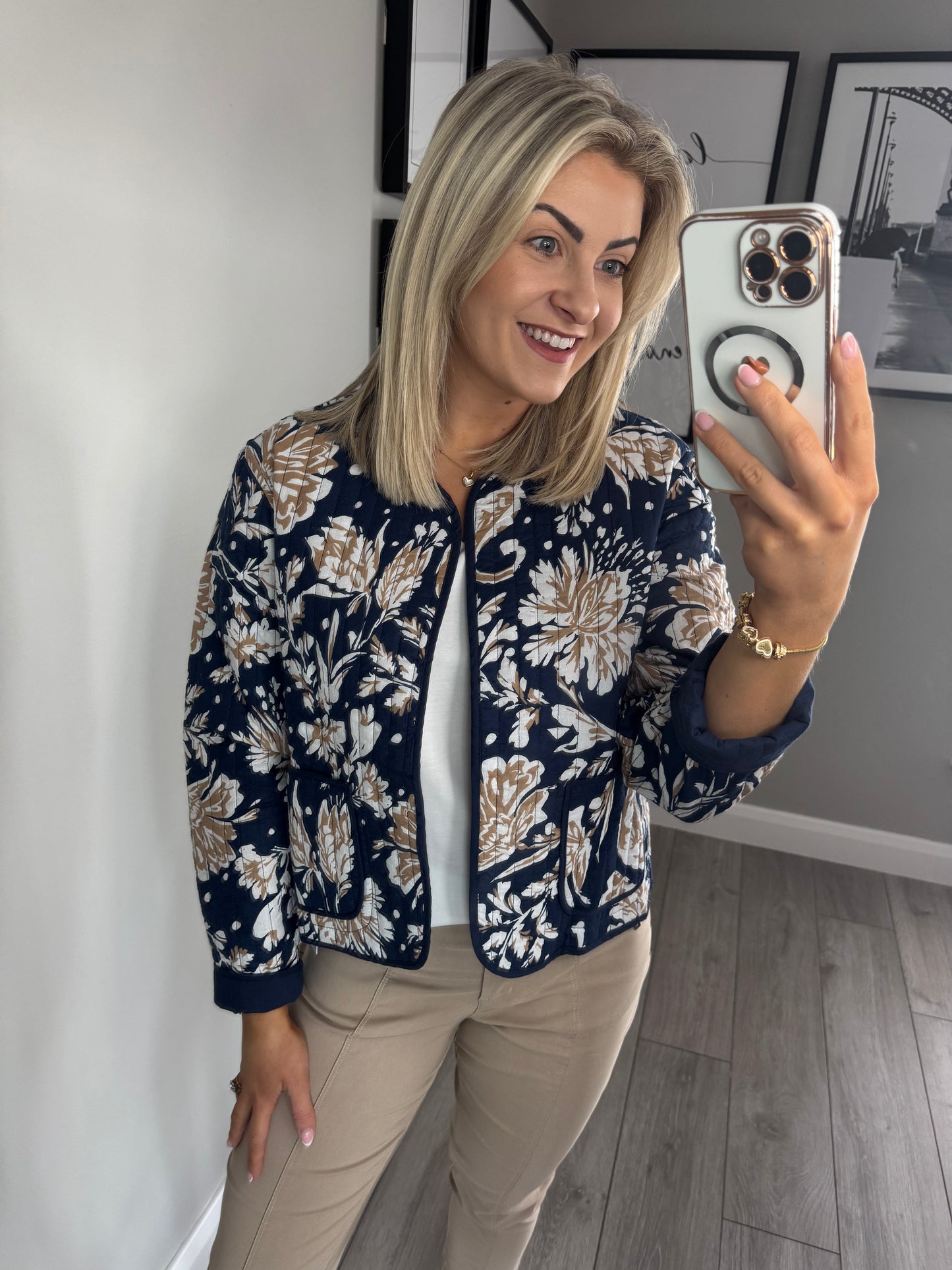 Pinns Navy/Beige Reversible Jacket