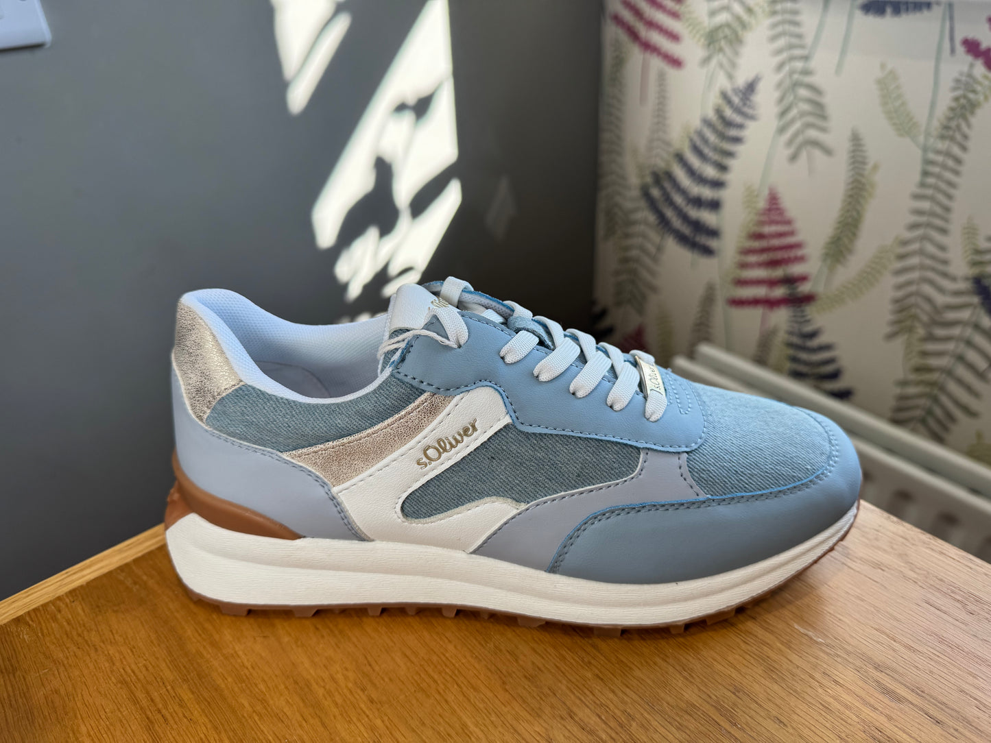 S. Oliver Denim Comb Trainer