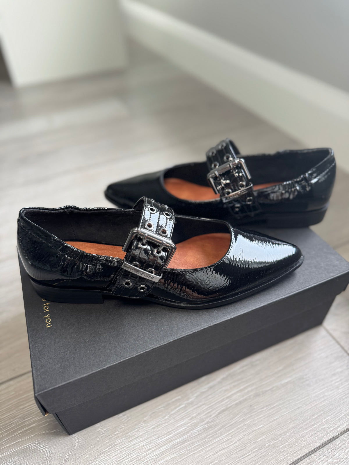 Marco Tozzi Black Patent Loafer