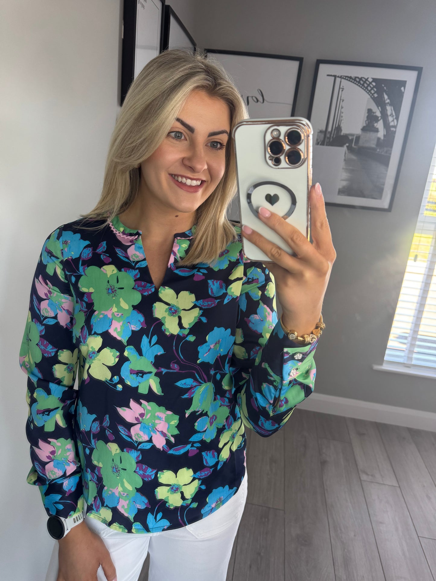 Rant & Rave Fendy Navy Top
