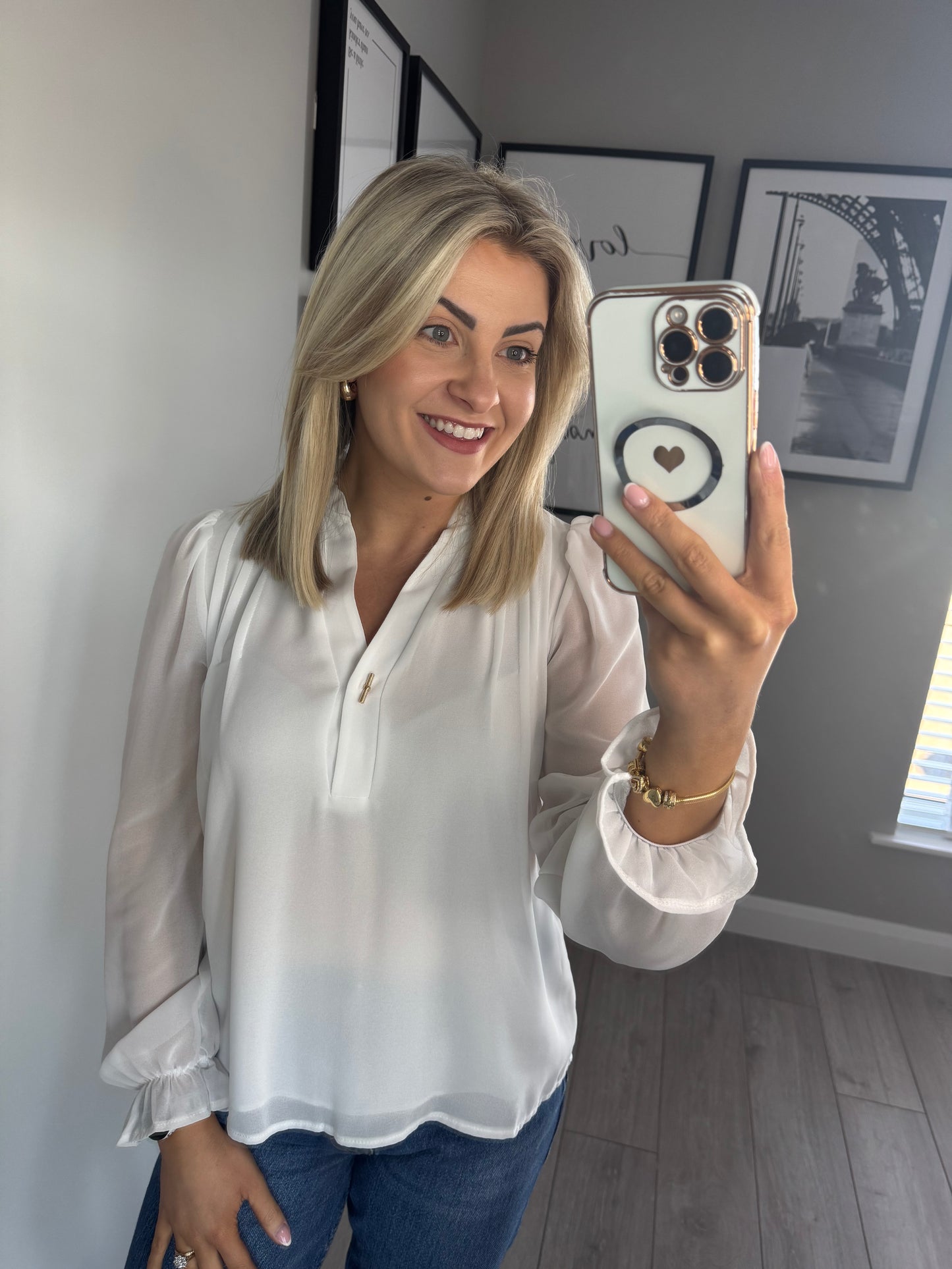 Kate & Pippa White Blouse