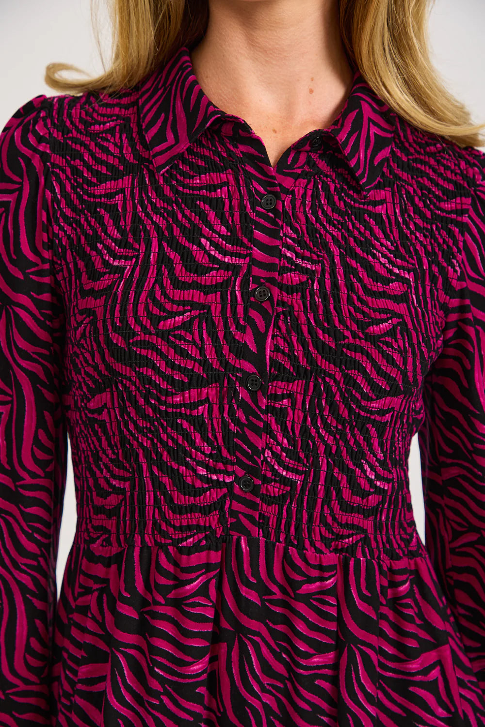 Pink Zebra Print Dress