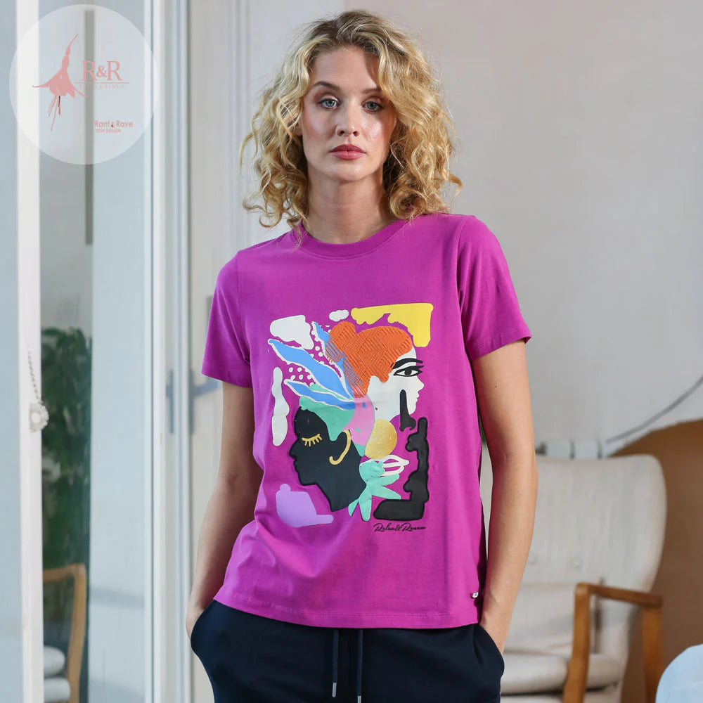 Relax & Renew Riley Magenta Tee