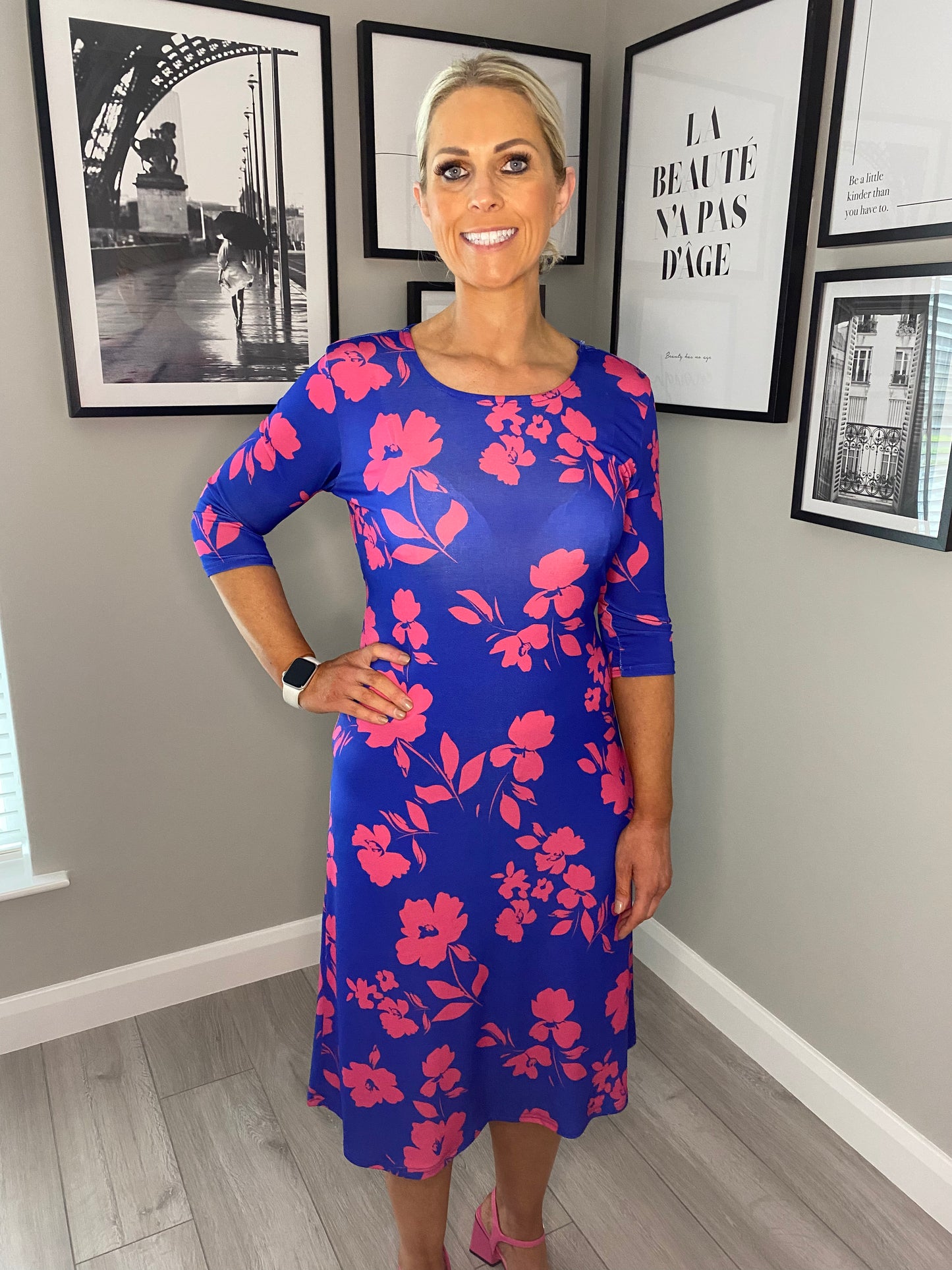 Anonymous Royal/Pink Dress