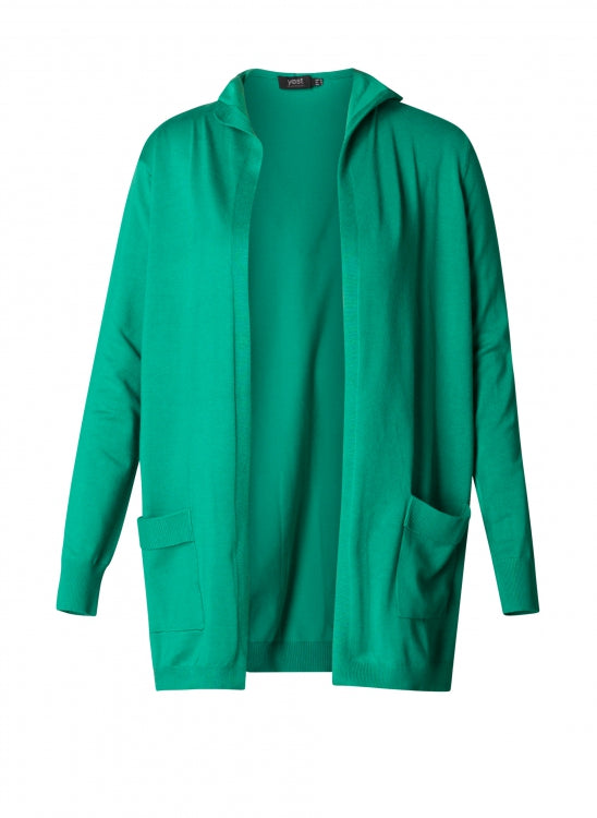 Yest Jungle Green Hooded Cardigan