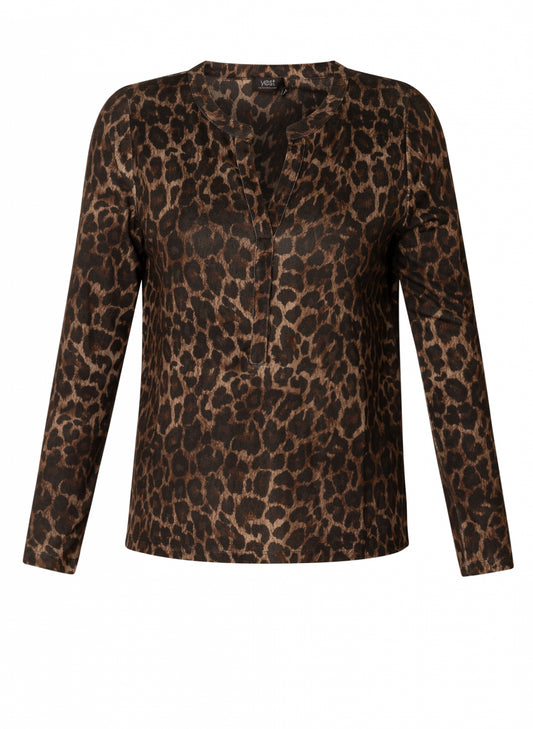 Yest Multi Leopard Blouse
