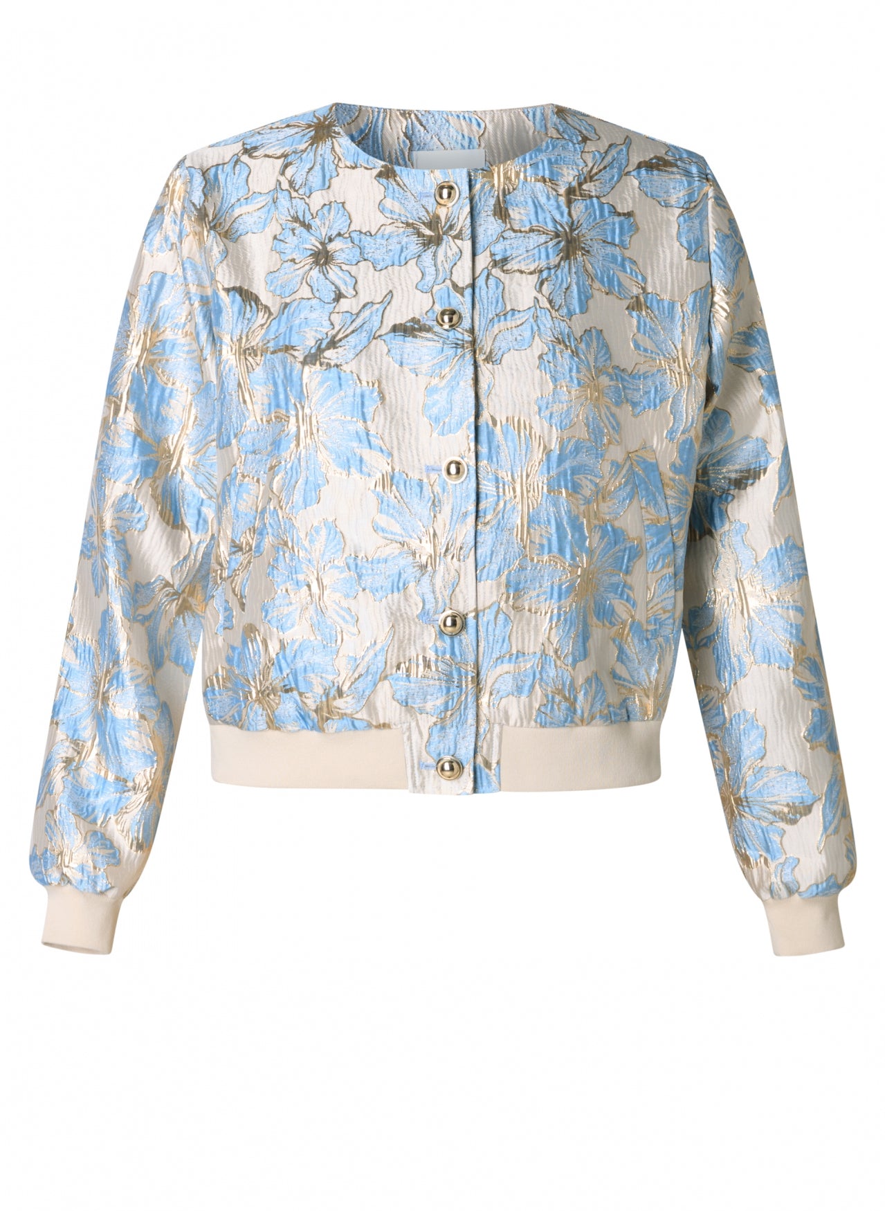 Yest Blue/Gold Metallic Bomber Jacket