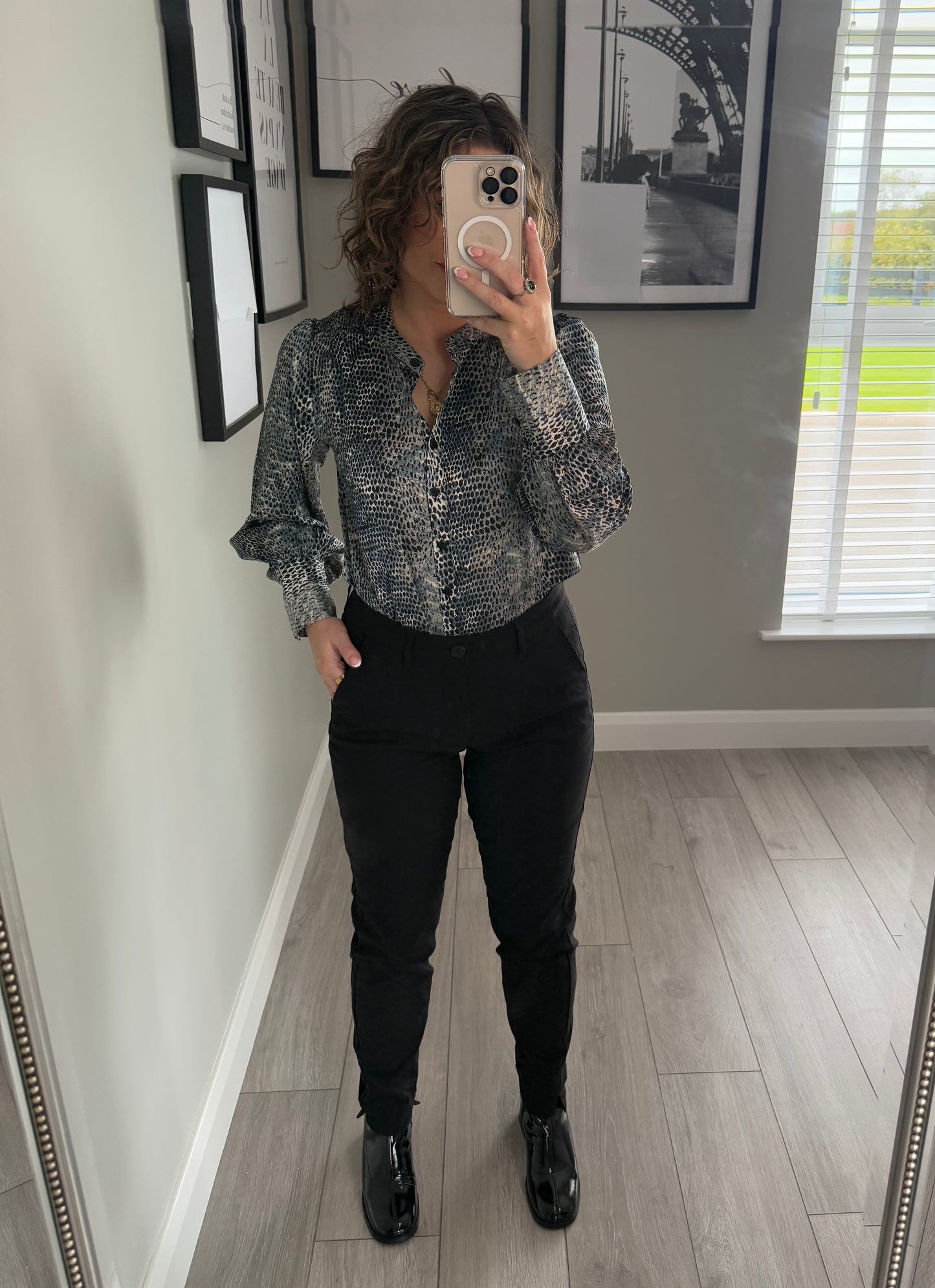 Freequent Black Cigarette Trouser