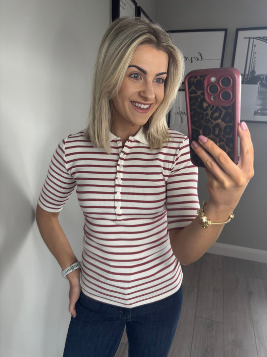 B.Young BYsanana Marshmallow/Marsala Polo