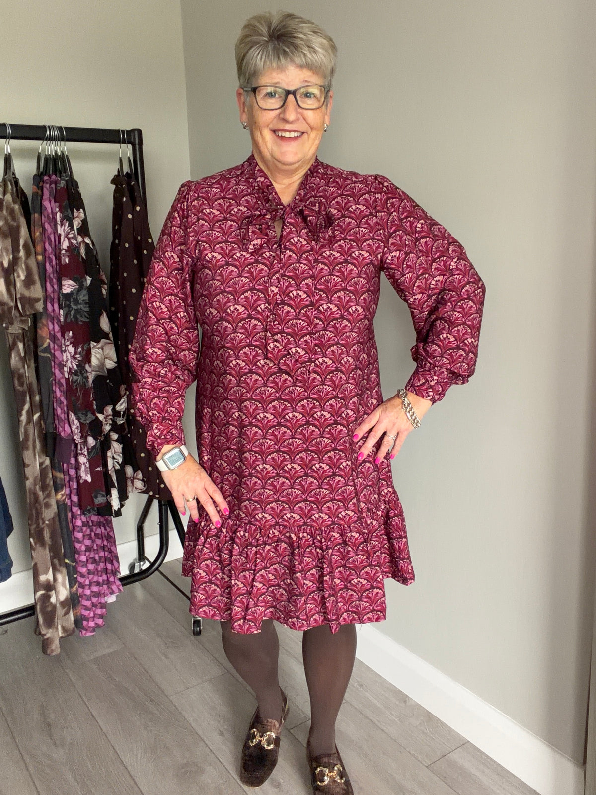 Rant & Rave Annabelle Burgundy Reef Dress