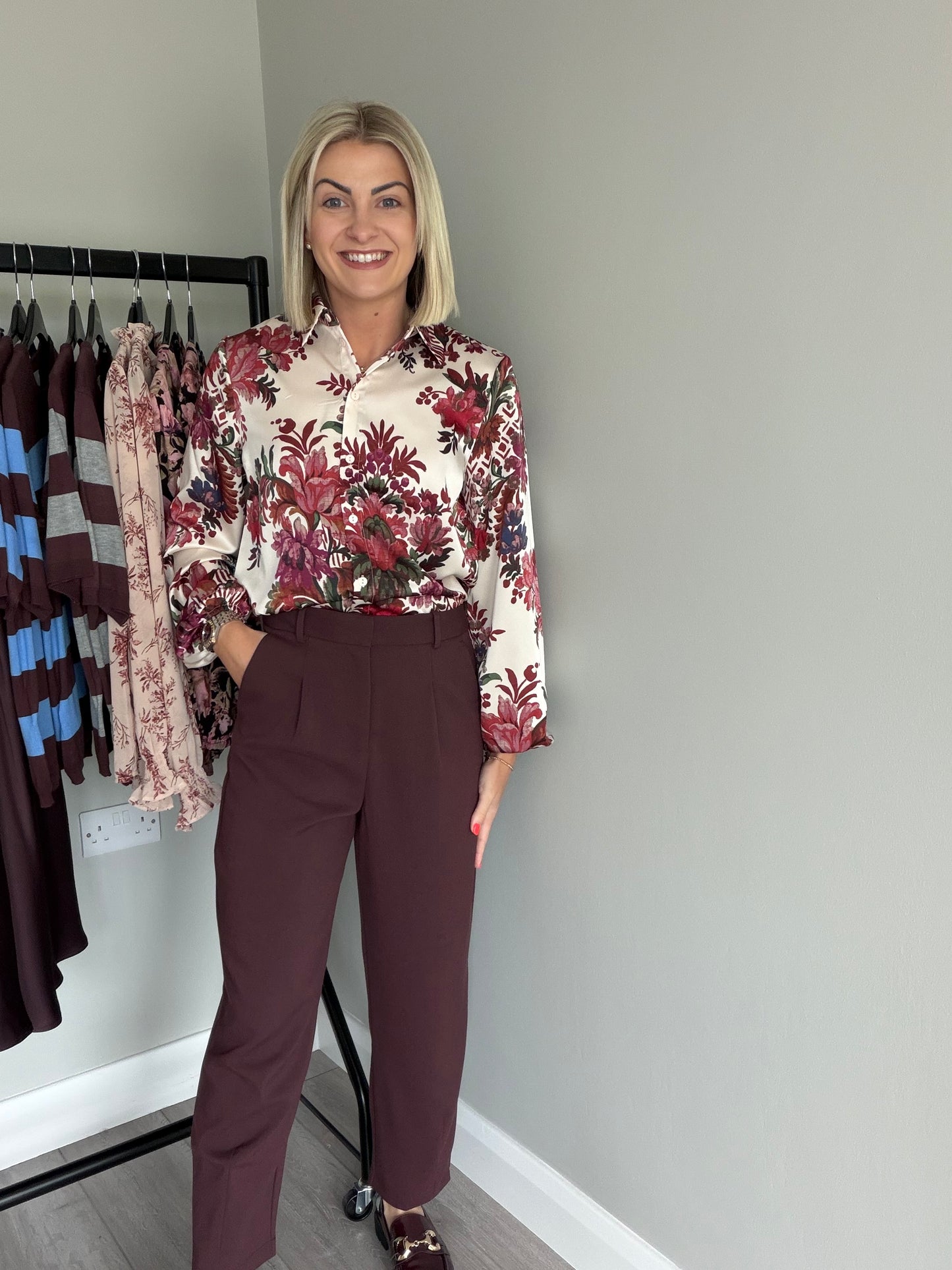 Kaffe KAmerle Fudge Cropped Trousers