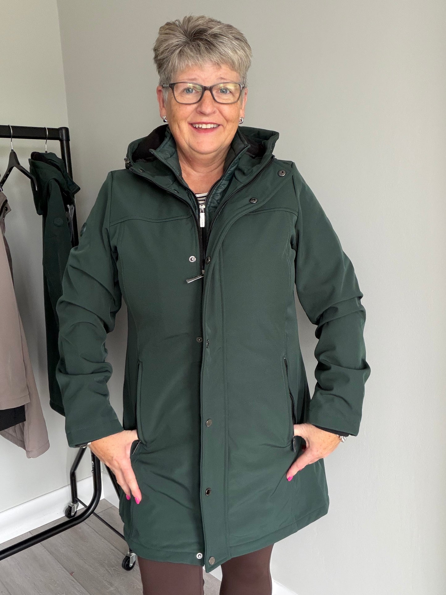 Relax & Renew Elsie Forest Water Repellent Coat