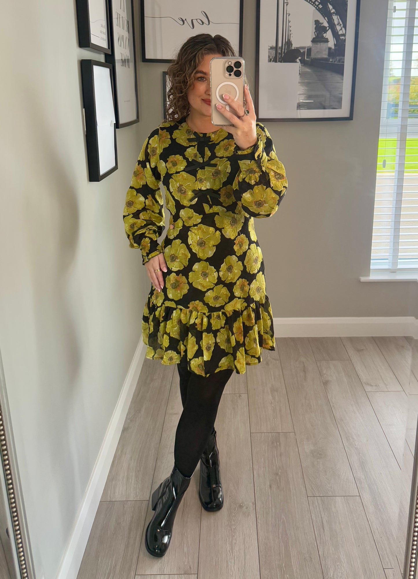 Rant & Rave Daina Lime Green Dress