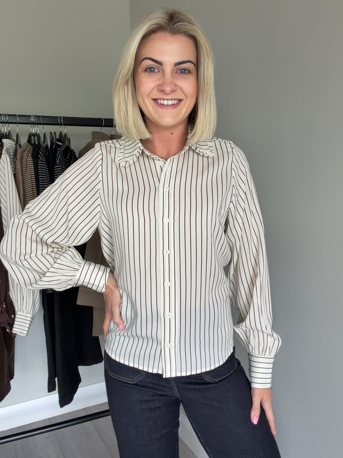 Rant & Rave Stella Brown/White Shirt