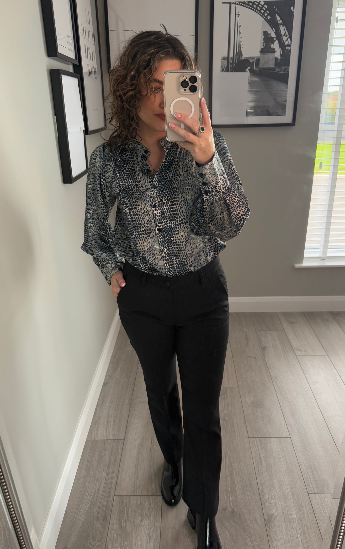 Freequent Black Bootcut Trouser