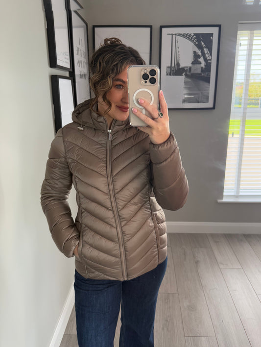 Emreco Taupe Packaway Jacket