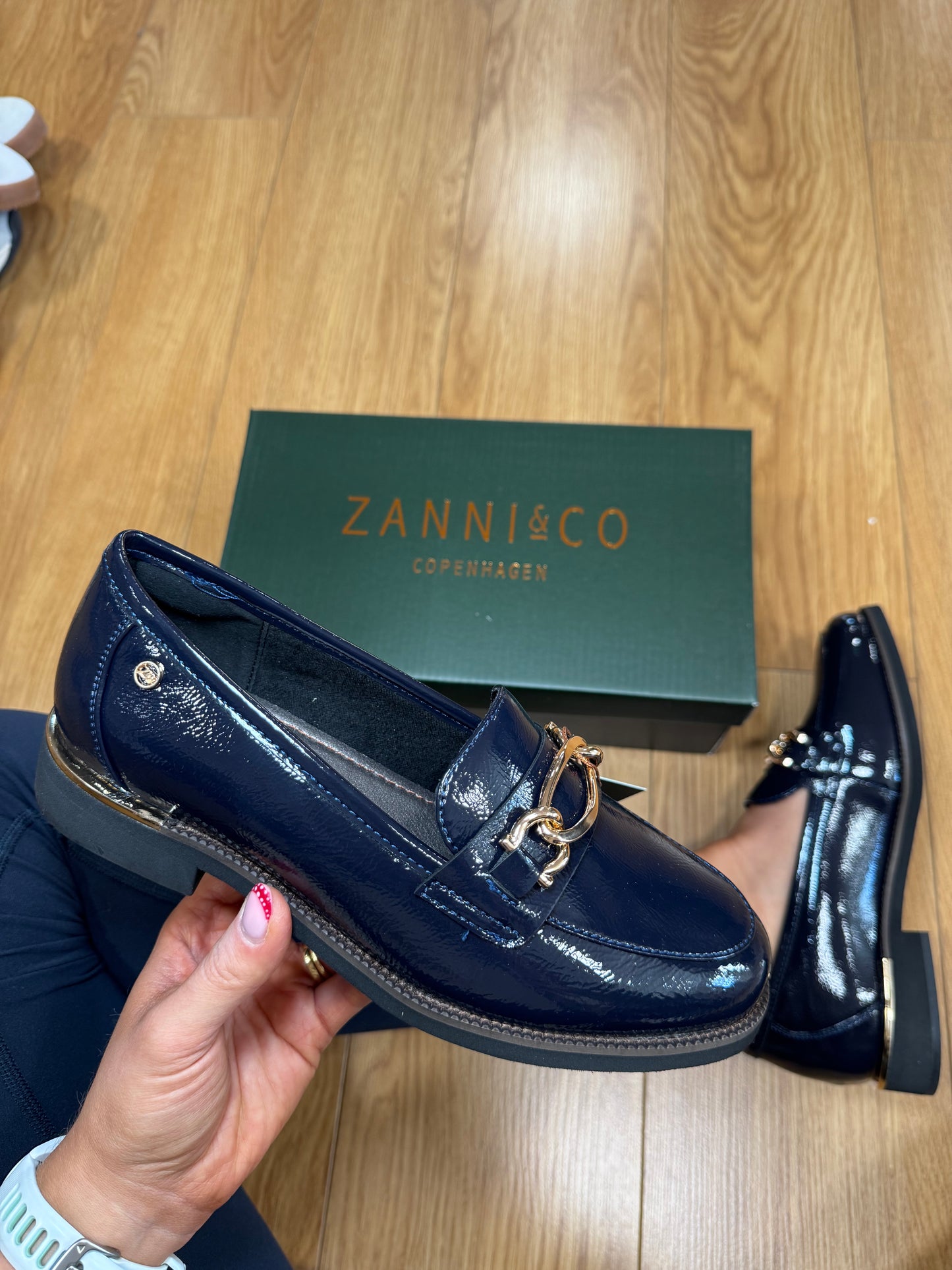 Zanni Phan Thiet Cobalt Patent Loafer