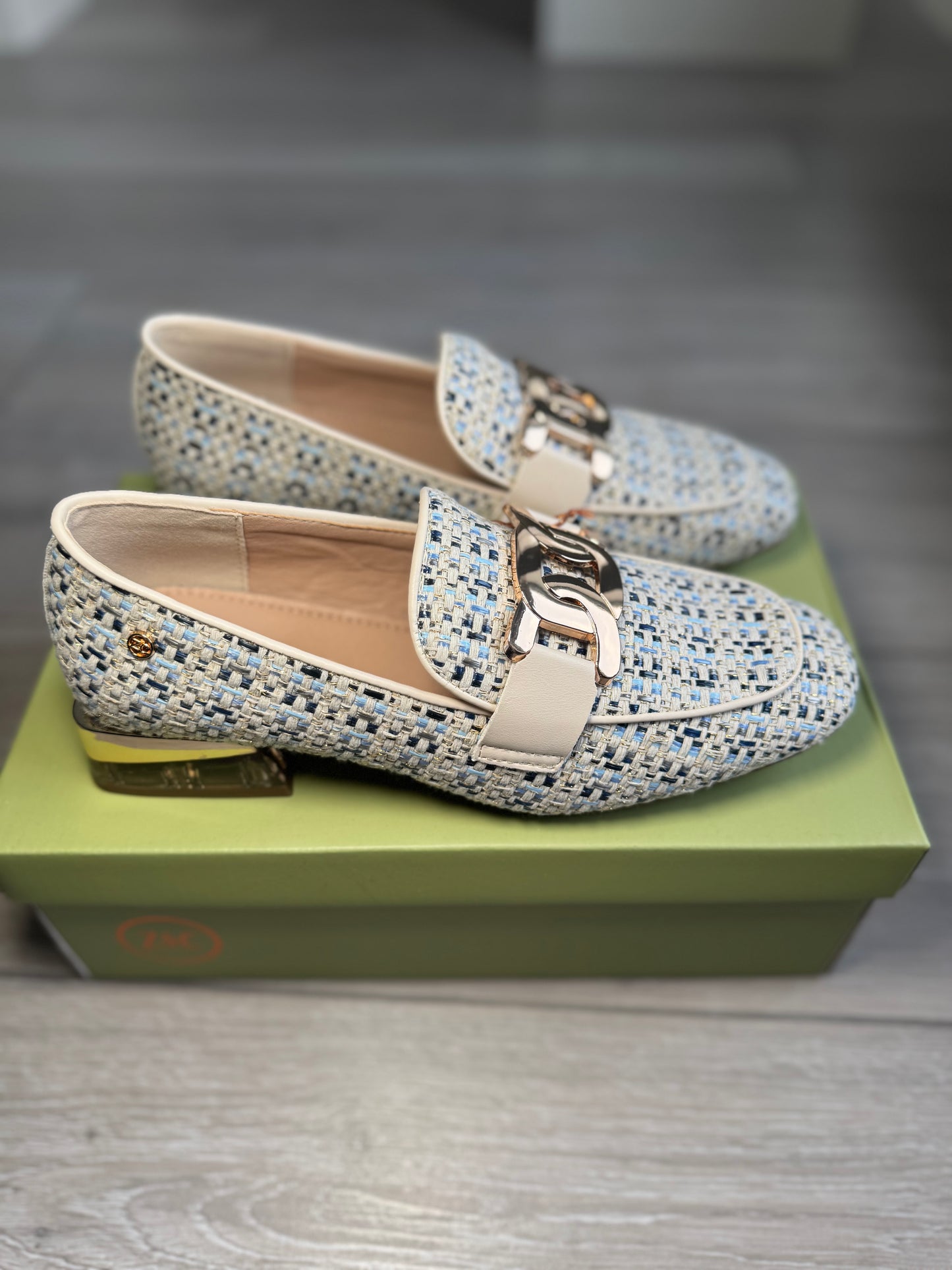 Zanni & Co Laocai Blue Tweed Loafer