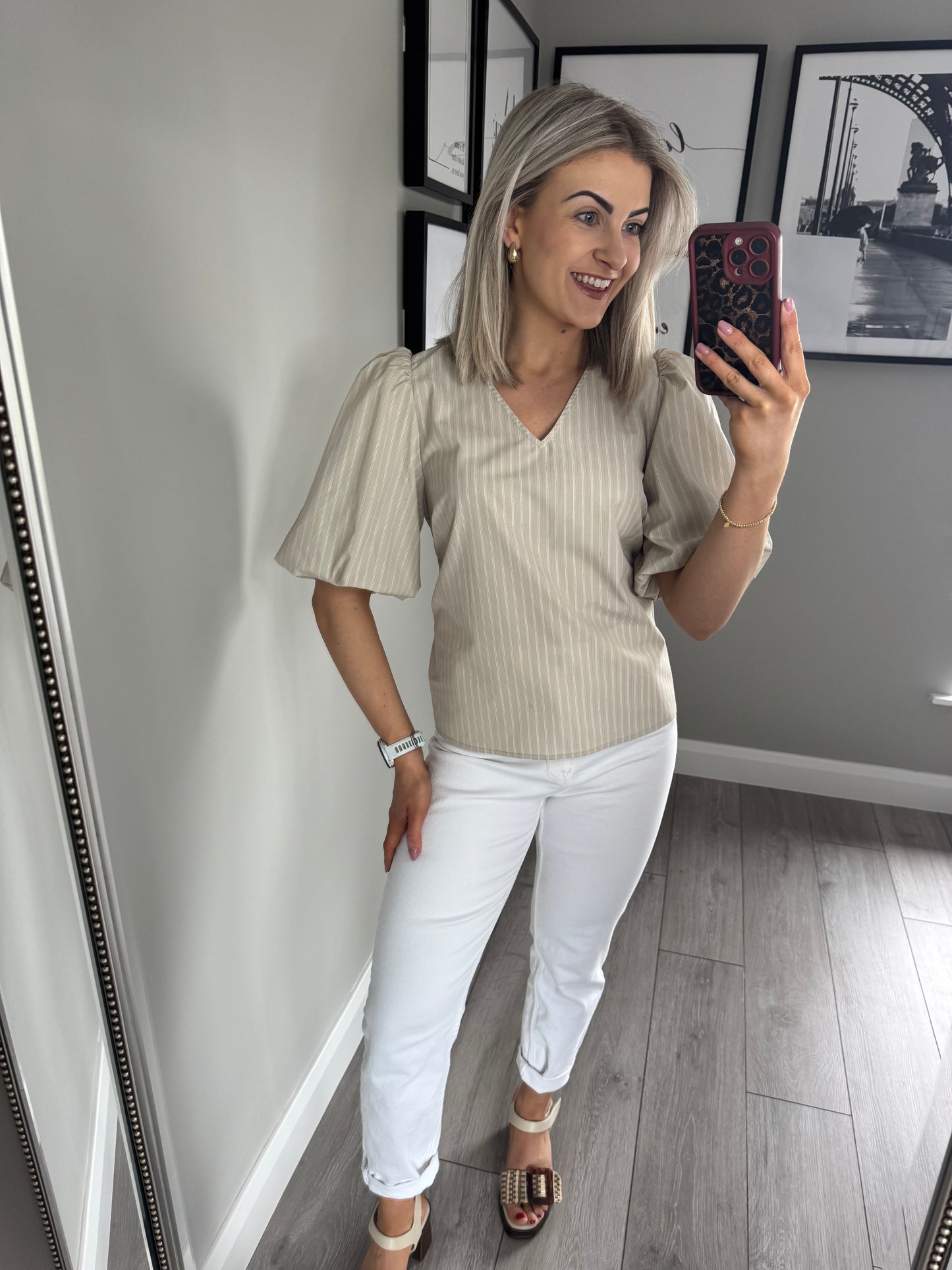 Kaffe KAjosie Feather Grey Blouse