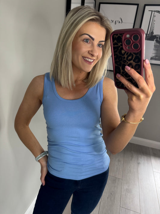 Freequent Blue Vest Top