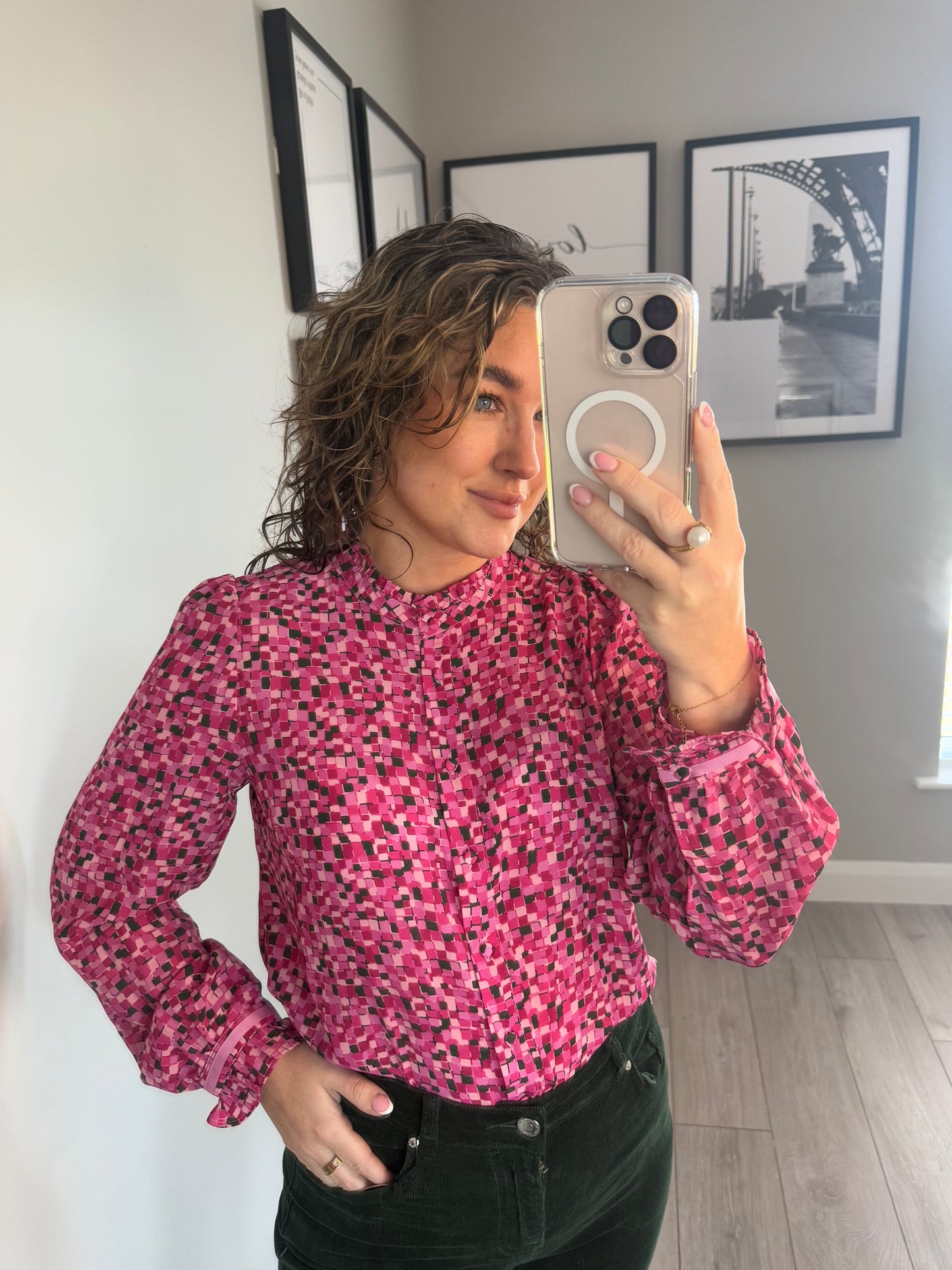 Rant & Rave Kassandra Pink Blouse