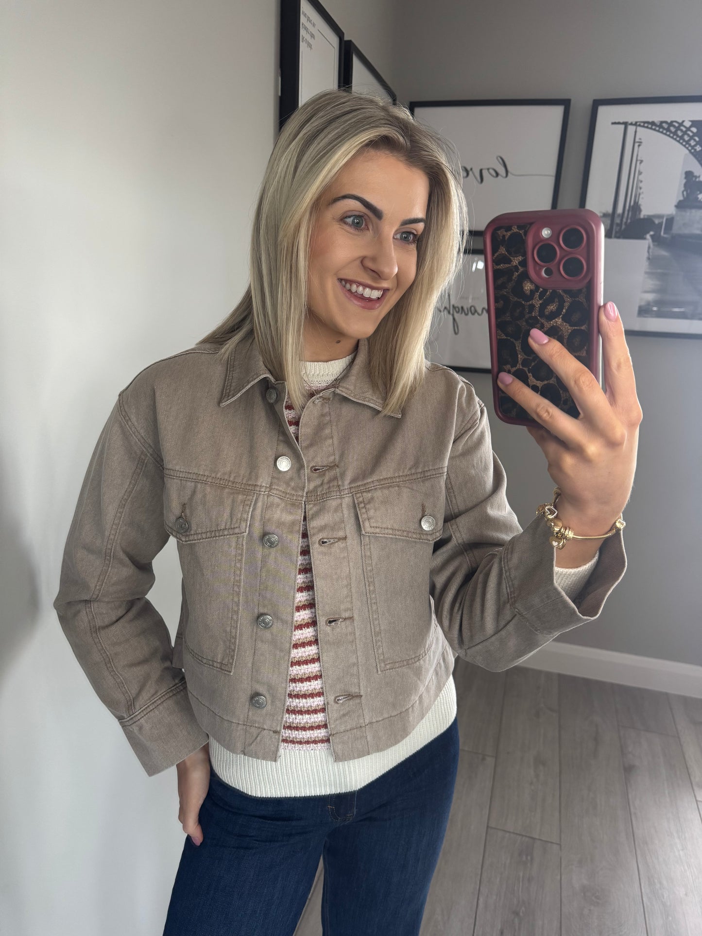 B.Young BYlupina Taupe Jacket