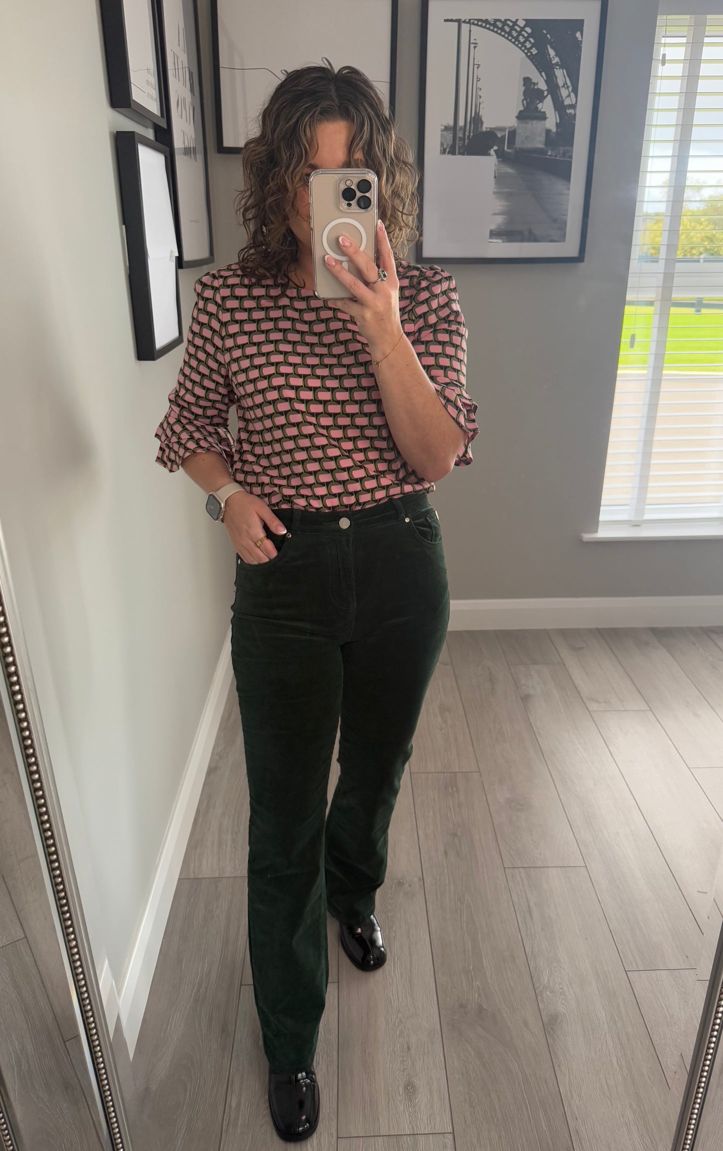 Rant & Rave Odessa Forest Green Bootcut Cord