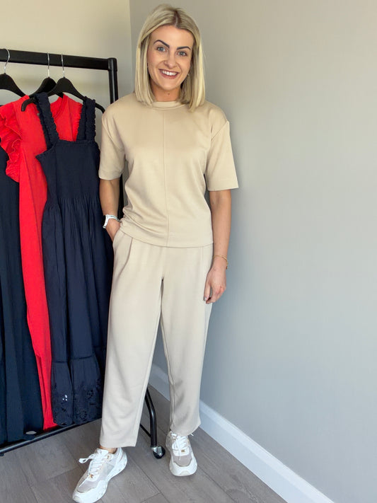 Kaffe KAannie Beige Barrel Pants