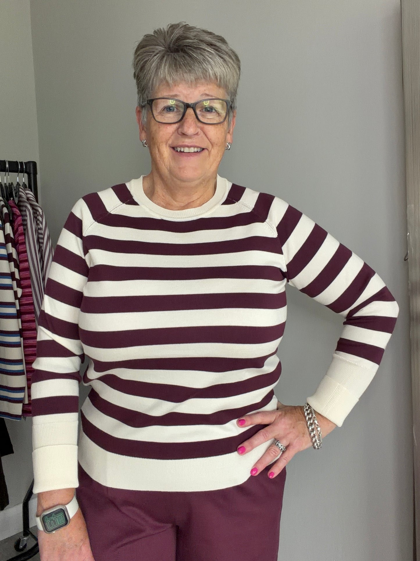 B.Young BYmmorla Fig Stripe Jumper