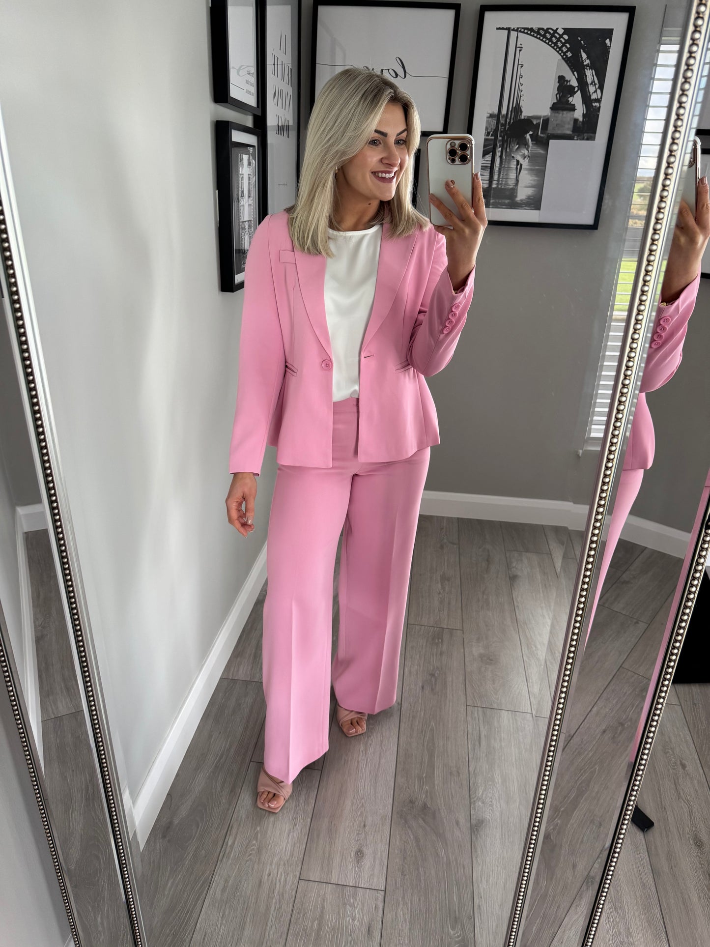 Rant & Rave Sia Pink Wide Trouser