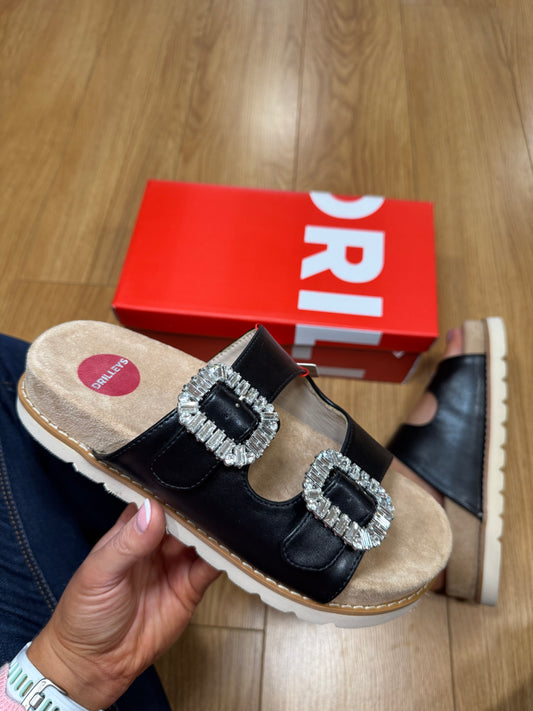 Drilleys Fifty One Black Sandal