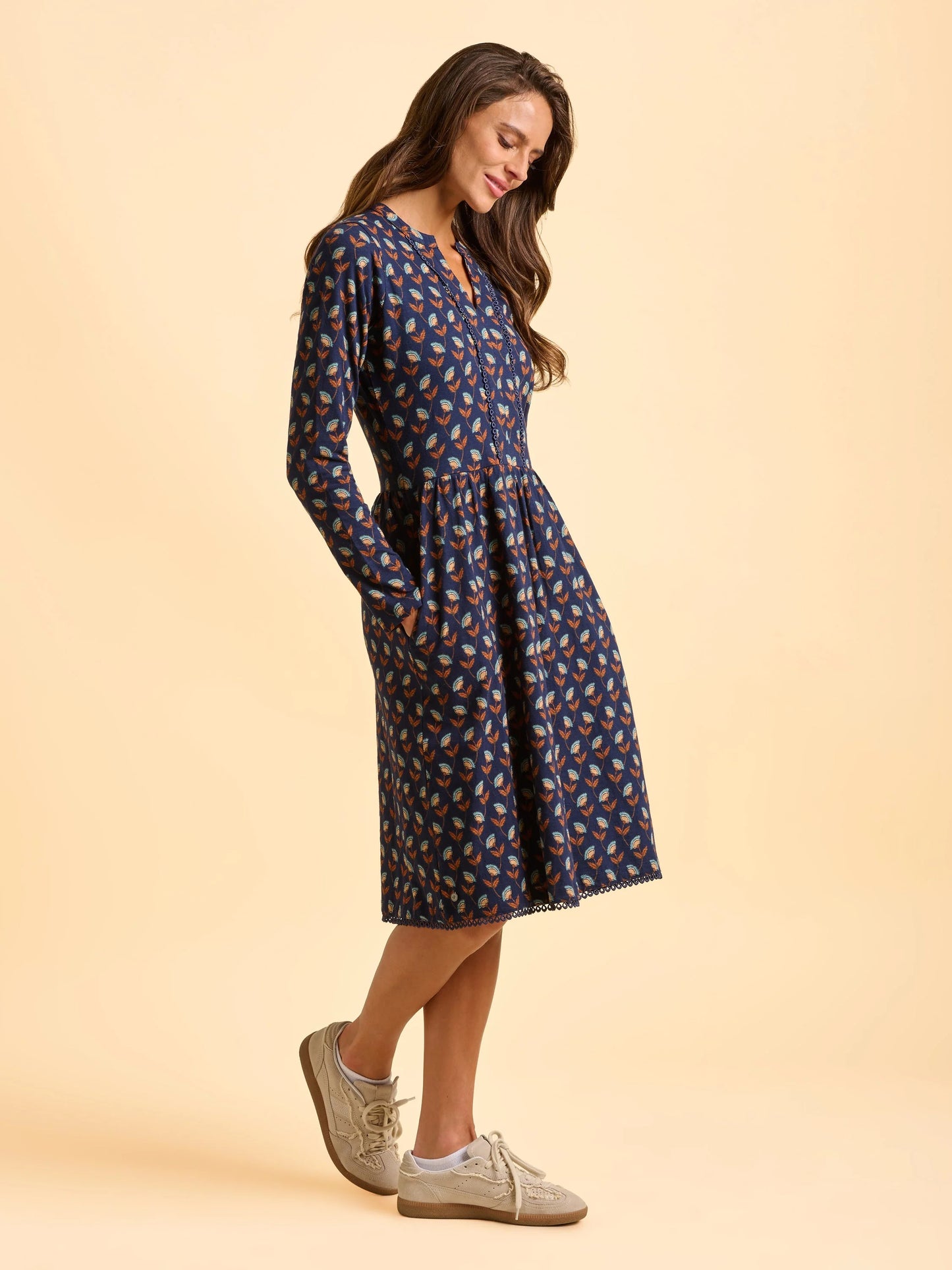 Brakeburn Rowan Navy Dress
