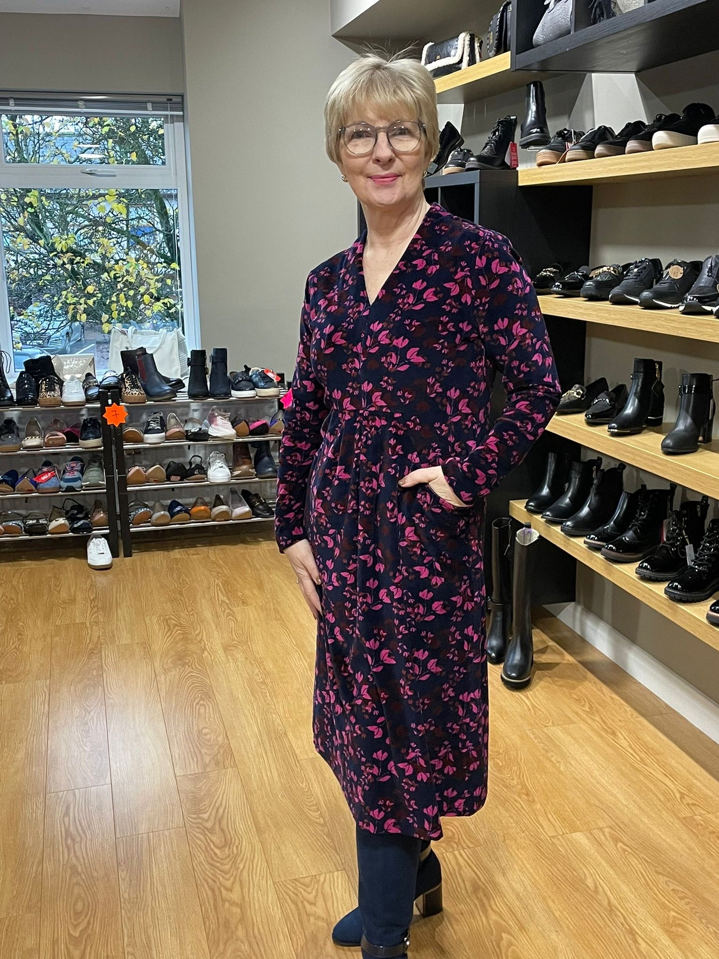 Adini Velveteen Immy Purple Dress