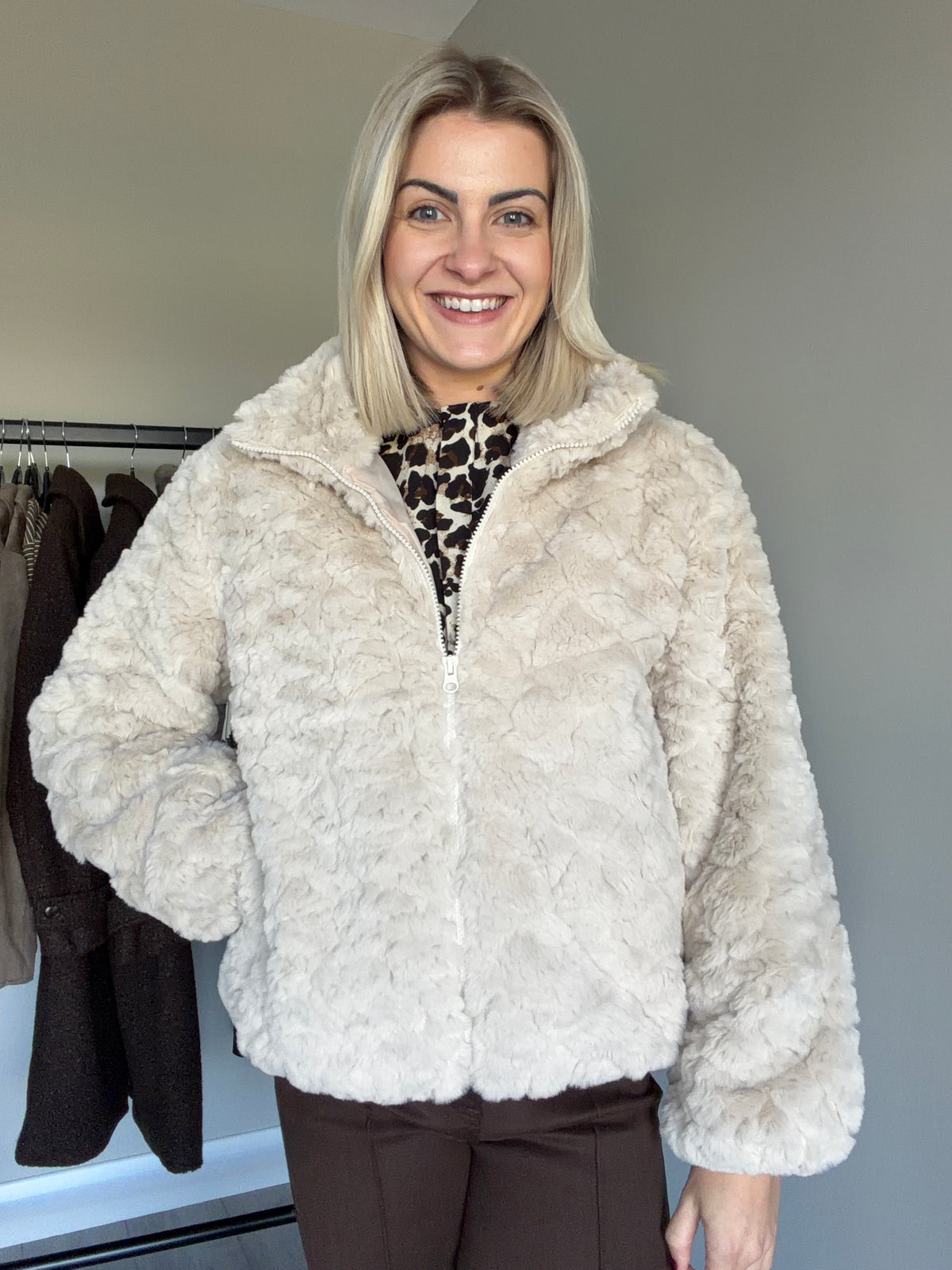 Freequent Moonbeam Fur Jacket