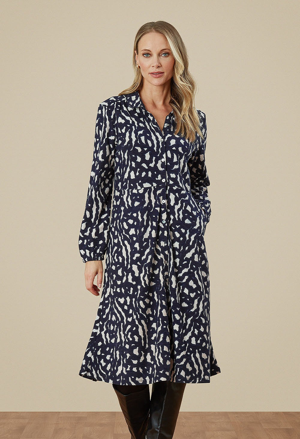 Adini Sasha Moonbeam Painted Shirt Dress