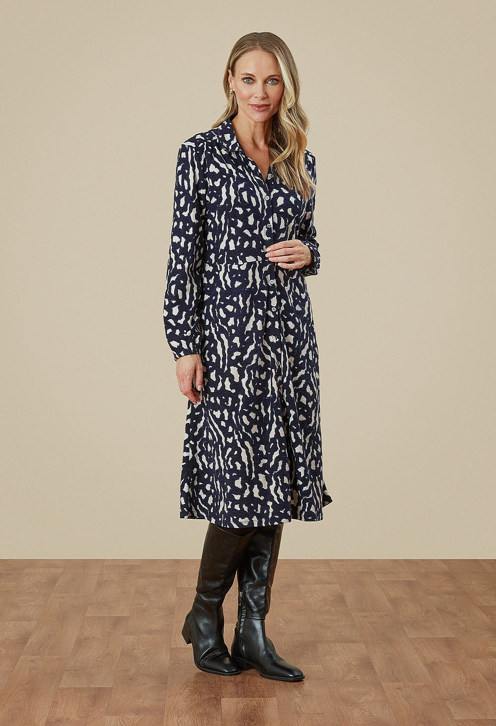 Adini Sasha Moonbeam Painted Shirt Dress