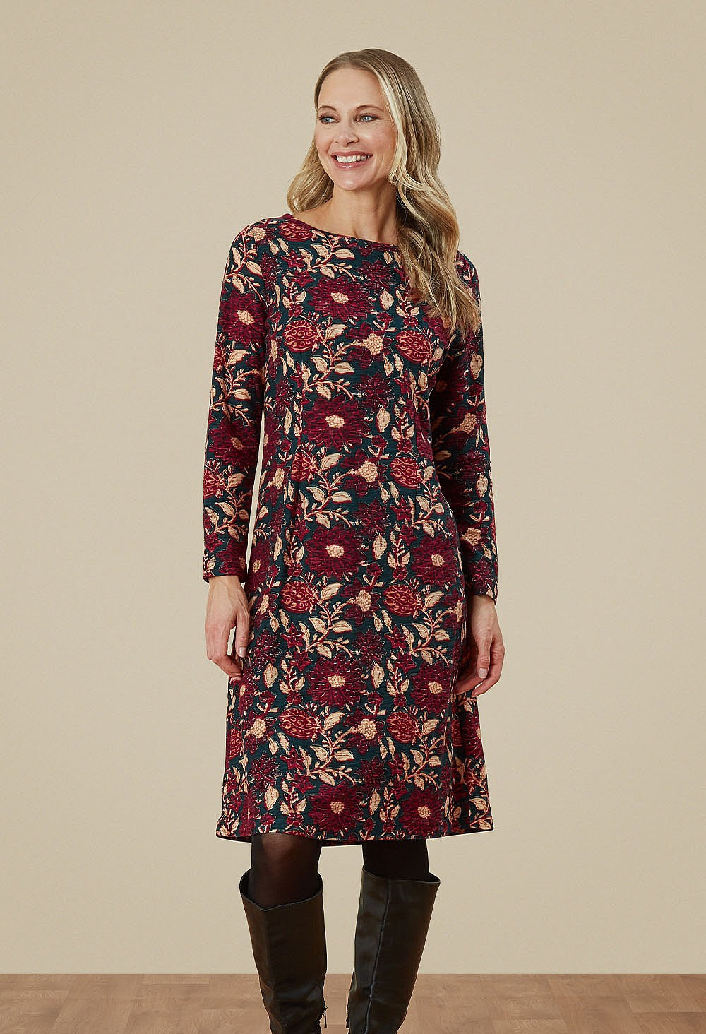 Adini Narita Teal Winter Garden Dress