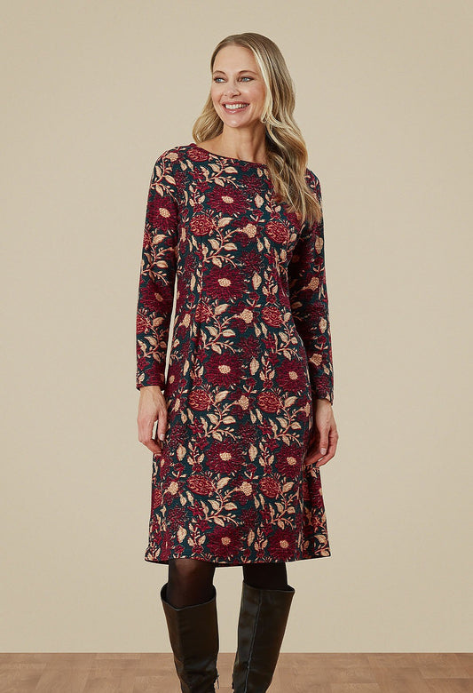 Adini Narita Teal Winter Garden Dress