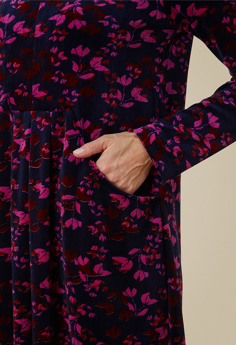 Adini Velveteen Immy Purple Dress