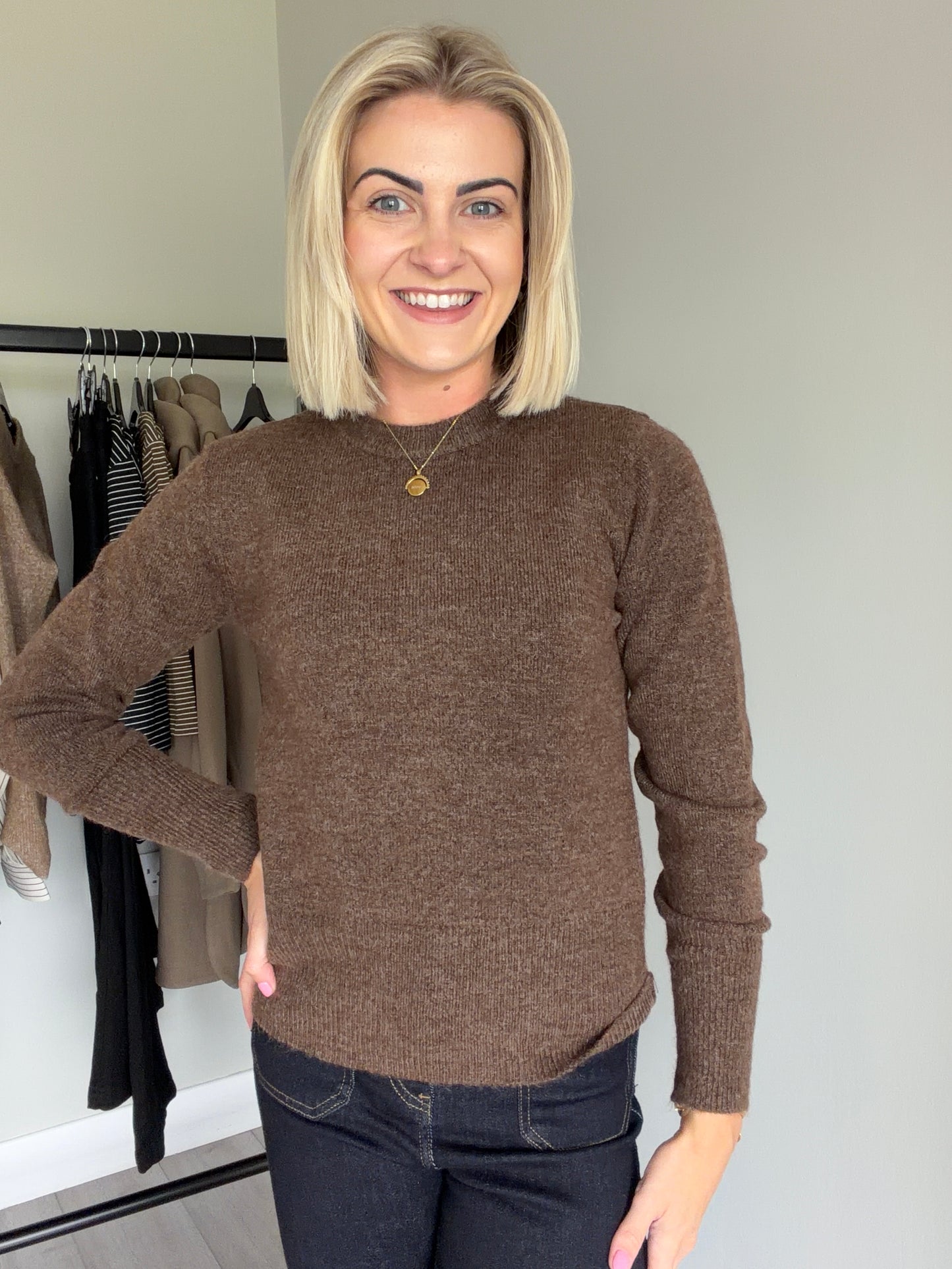 Kaffe KAniel Carafe Melange Crew Neck Pullover