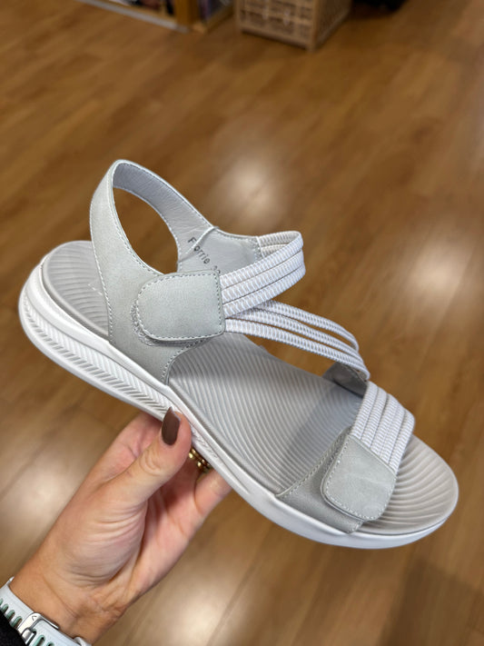 Redz Florrie Grey Velcro Sandal