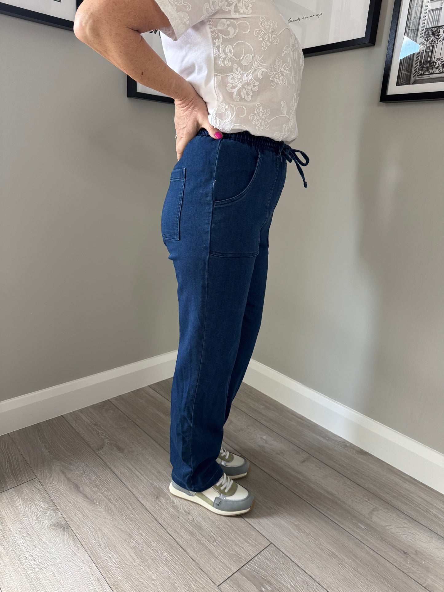 Emreco Elasticated Denim Trousers