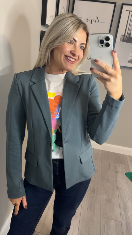 Yest Steel Blue Blazer