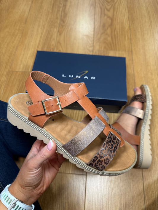 Lunar Jayla Tan Animal Sandal