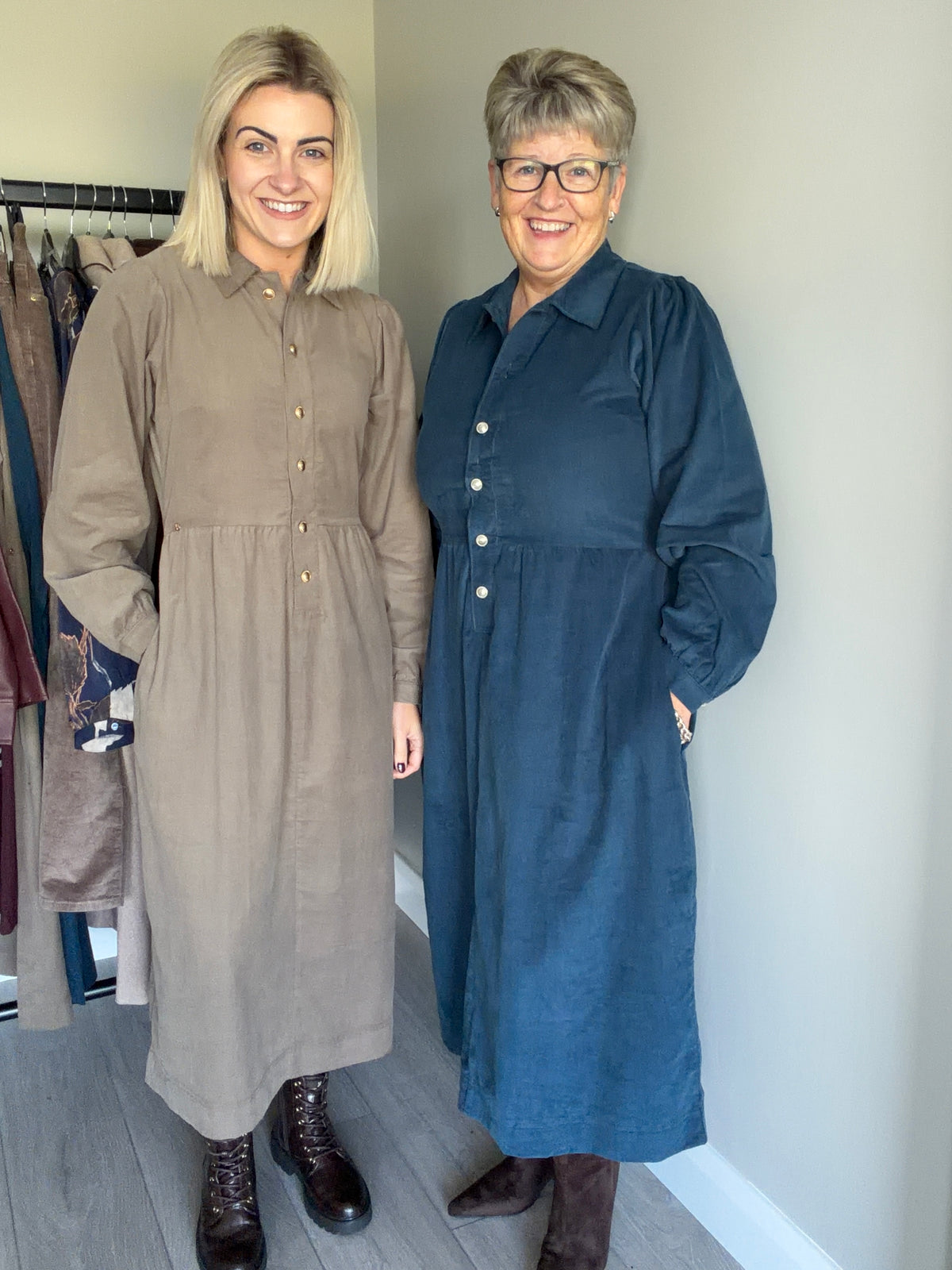 Rant & Rave Hazel Teal Shirt Dress