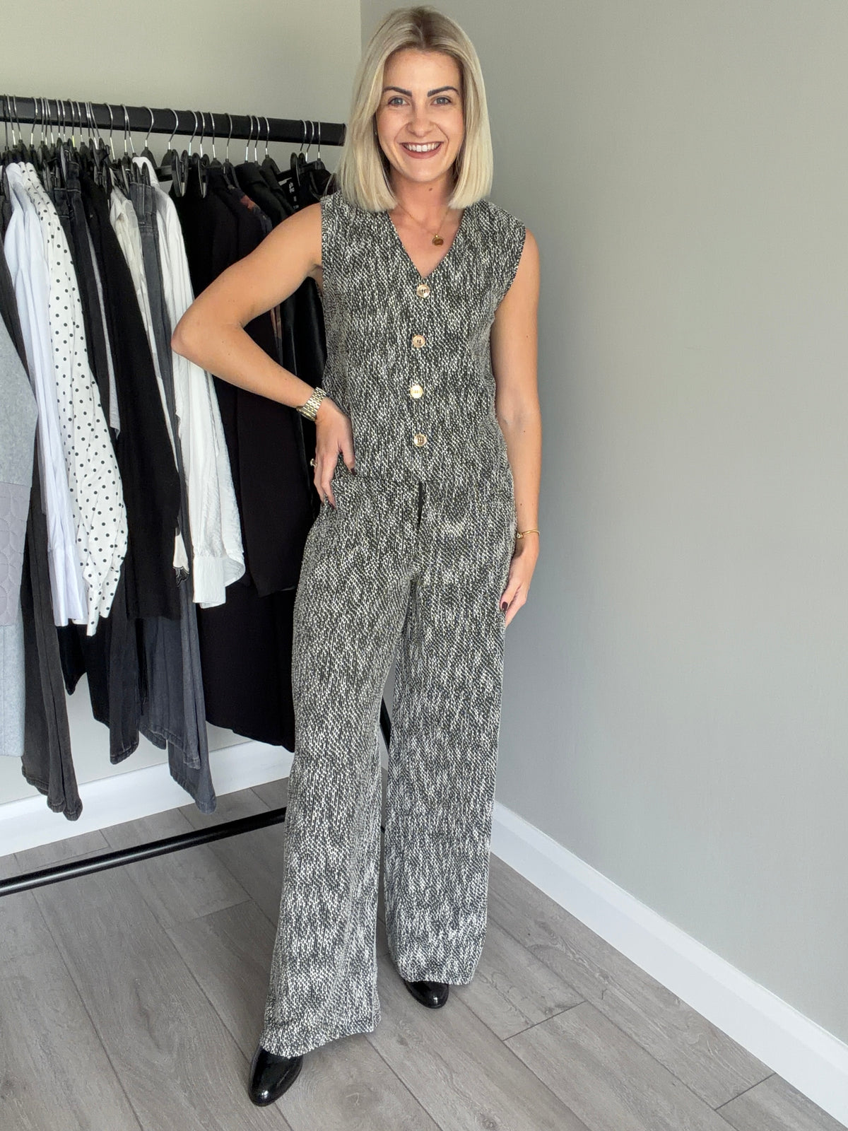 Rant & Rave Miranda Black Waistcoat