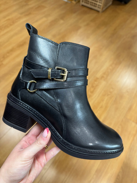 Lotus Dominika Black Ankle Boot