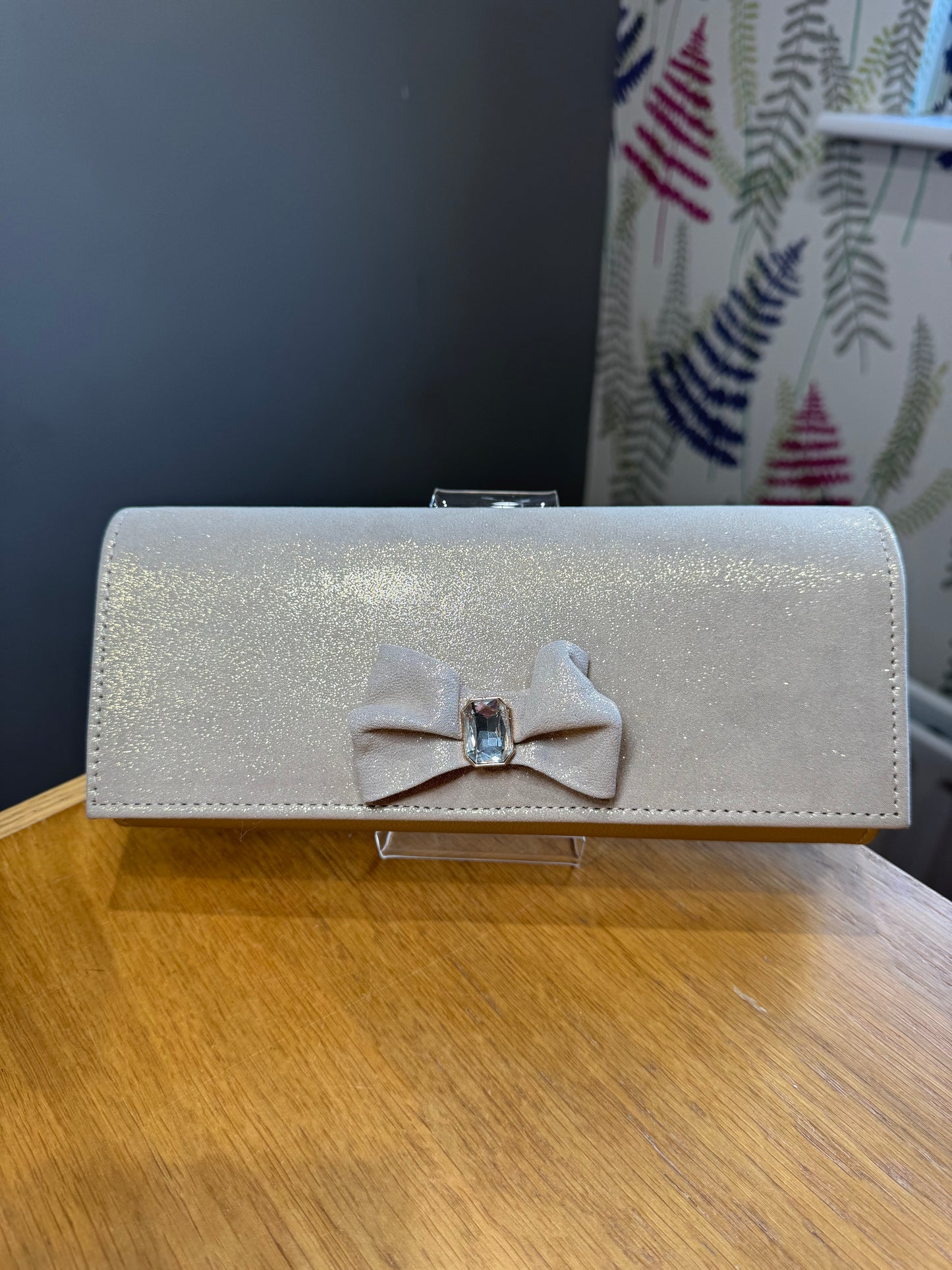 Emis Gold Shimmer Bow Bag