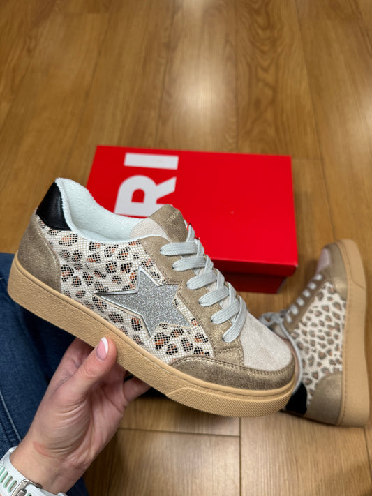 Drilleys Fifty Nine Cheetah Sparkle Trainer